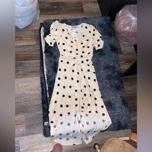 Polka Dot Cream Dress
